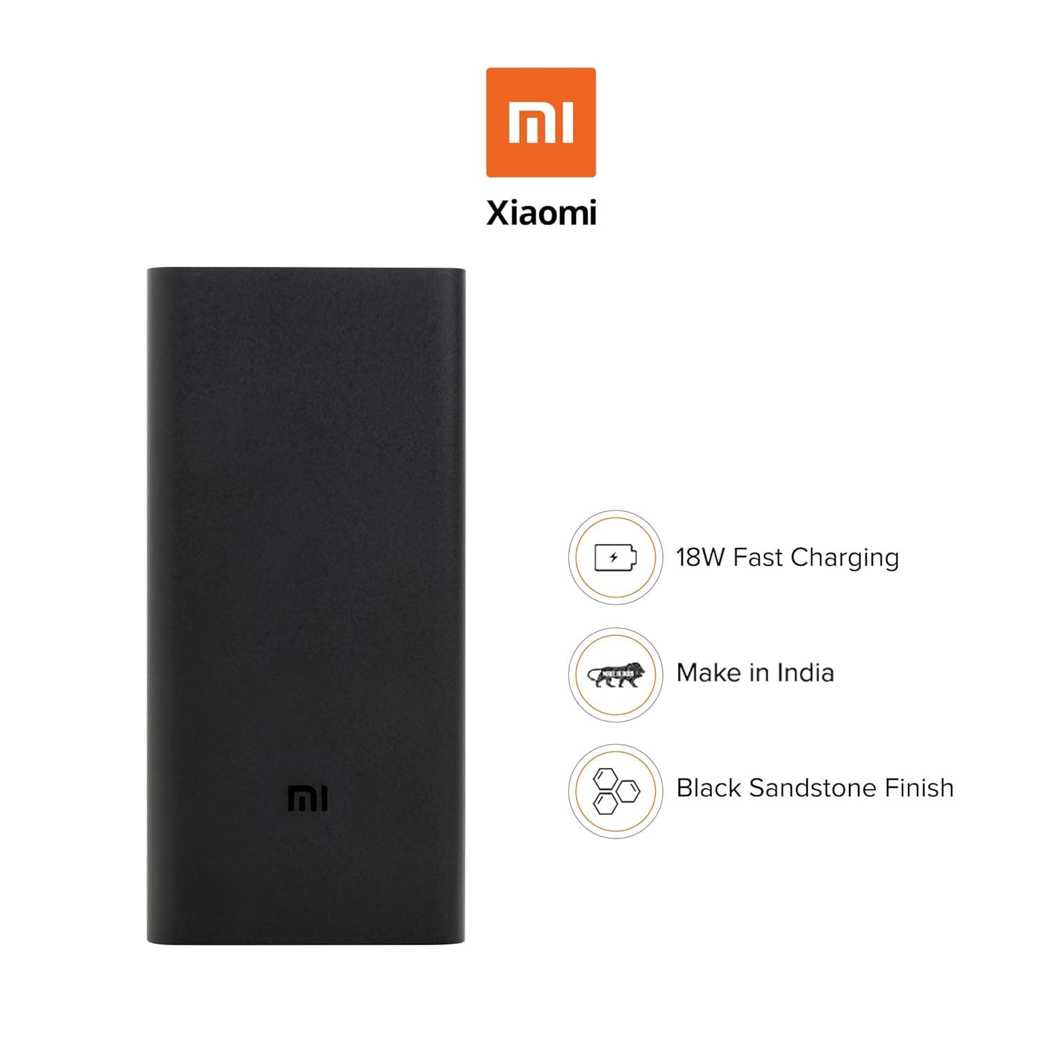 Mi 20000mAH Li-Polymer Power Bank 2i (Black) with 18W Fast Charging Power Banks