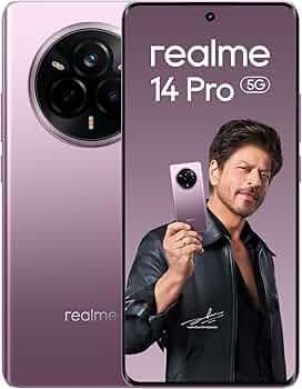 realme 14 Pro 5G Smartphone 8+128GB, 6.77-inch Curved Screen, 120Hz Display, 45W SuperVOOC, 6000mAh Battery, 50MP Camera, Dimensity 7300 Energy, IP69