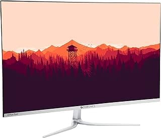 Zebronics ZEB-A27FHD LED Monitor with 68.5cm (27”) Wide Screen, Full HD 1920x1080, HDMI, VGA, Built in Speaker, 240cd/m² B...