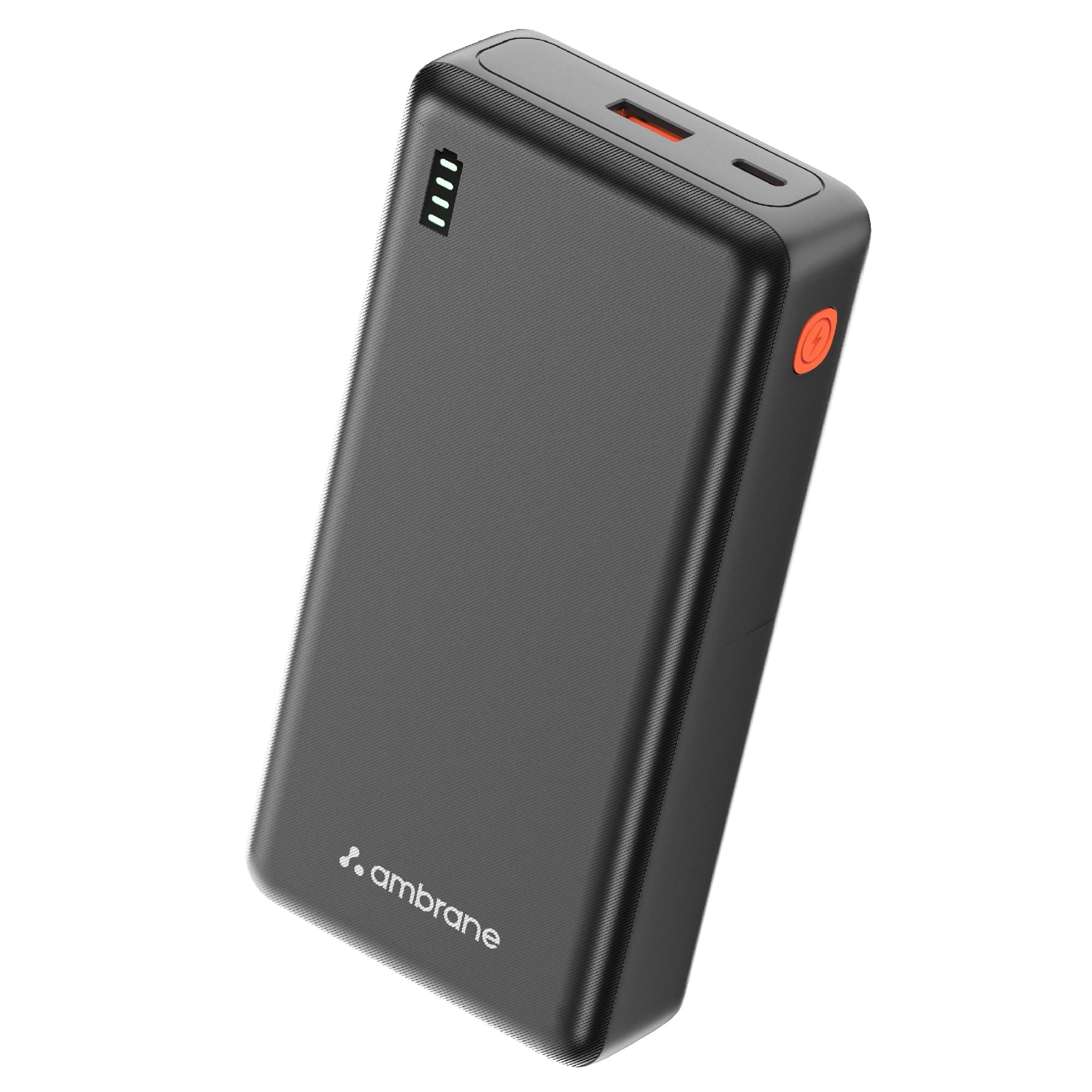 Ambrane 20000mAh Power Bank with 22.5W Fast Charging | 3 Output Ports | Type-C & USB Input | Compact Portable Charger for iPhone, Android Mobile Phone...