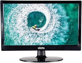 Elista 15.4 inch HD LED Monitor with HDMI + VGA Port, Slim Bezel, Stand and Wall Mountable - ELS-V16HD (Black, 1280 x 800 Pixels)