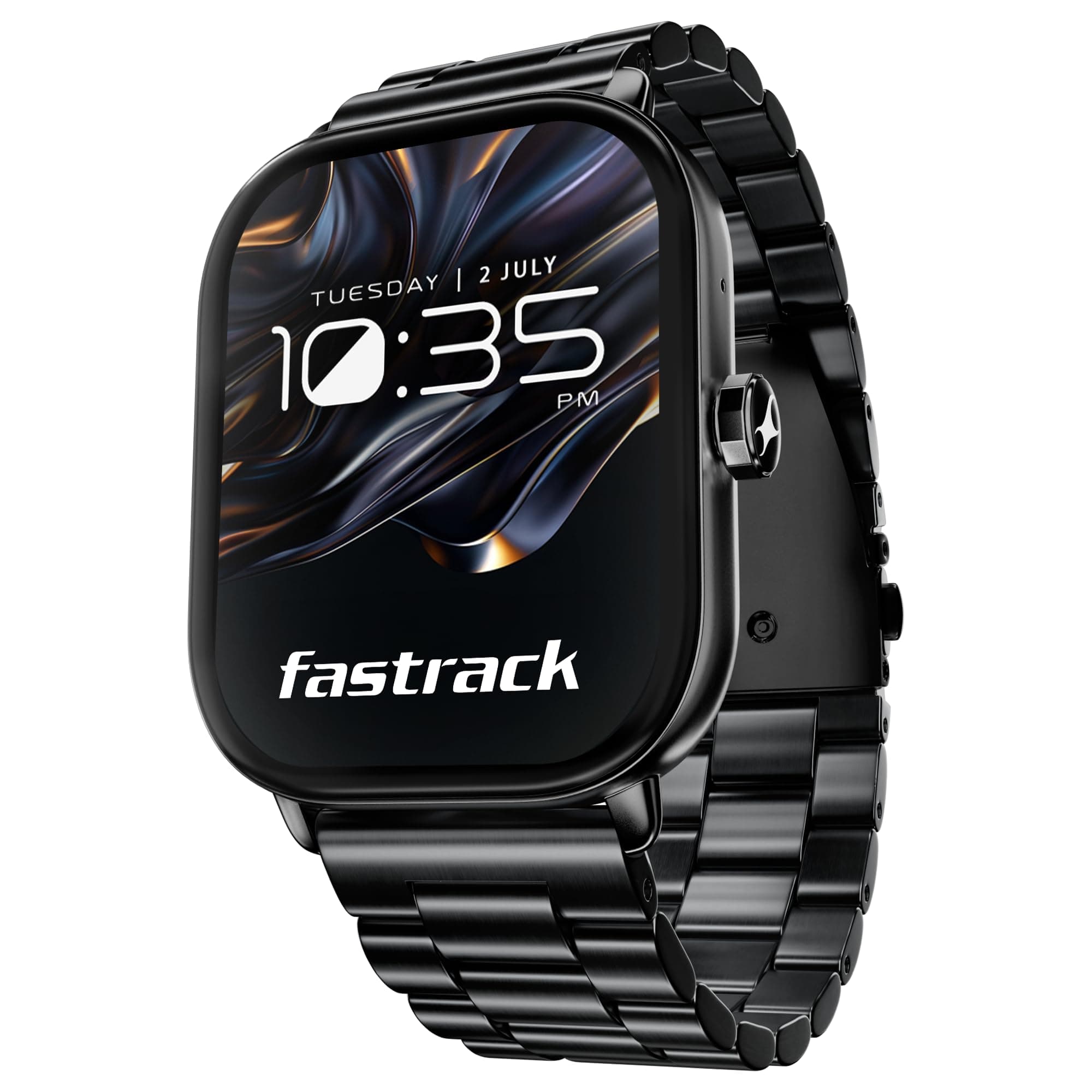 Fastrack Radiant FX2 Luxury Metal Smartwatch with 2.04 AMOLED Display & AOD & 368 * 448 Pixel Resolution|60 Hz Fluid DIsplay|Functional Crown|SingleSy...