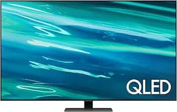 SAMSUNG 138 cm (55 inch) 4K QLED Smart TV QA55Q80AAKLXL (Carbon Silver)