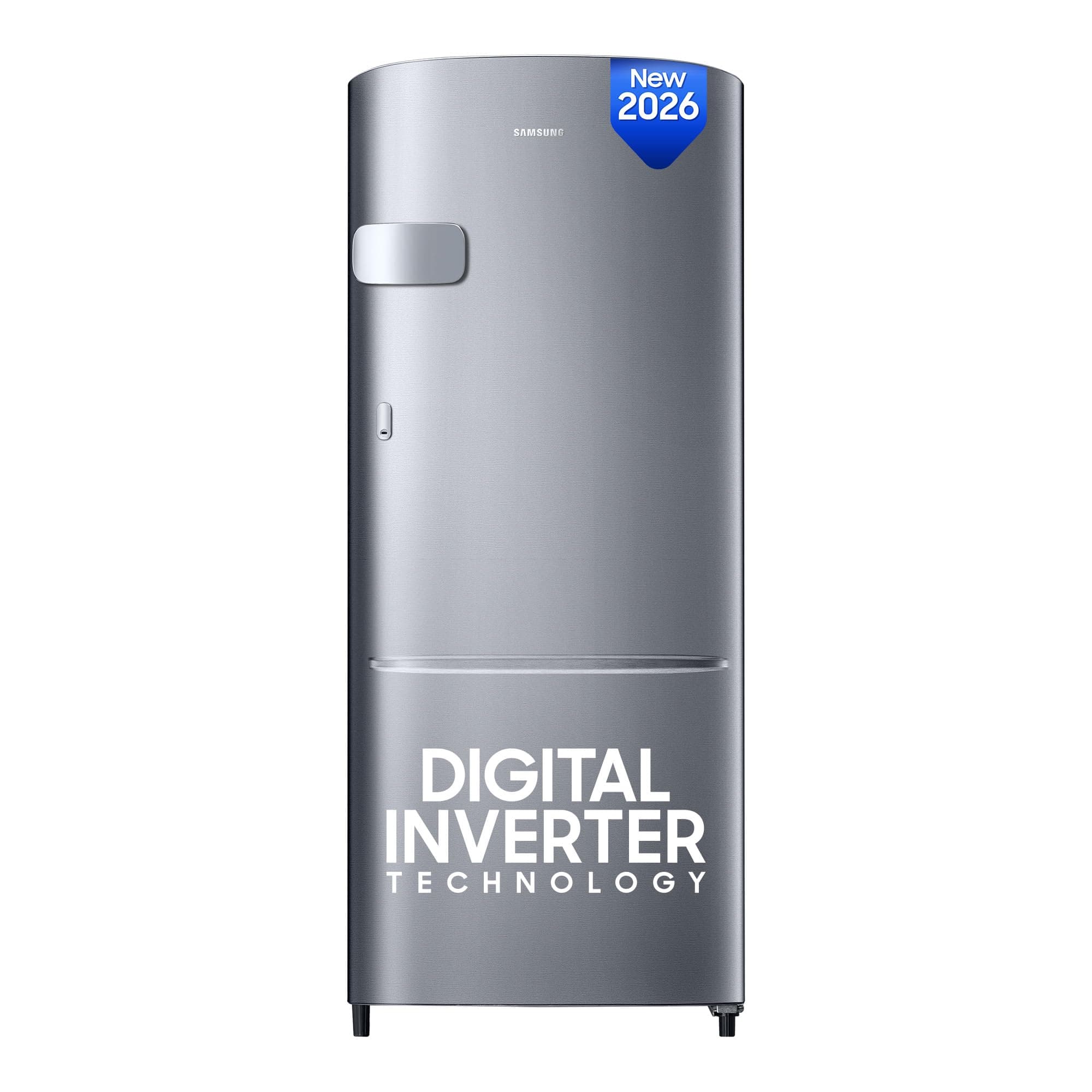 Samsung 183 L, 3 Star, Digital Inverter, Direct-Cool Single Door Refrigerator (RR20H1Y23S8/HL, Silver, Elegant Inox, Single Touch Defrost, 2026 Model)
