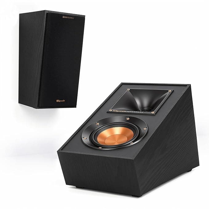 Klipsch R-41SA Powerful Detailed Home Speaker Pair (Set of 2) - Black