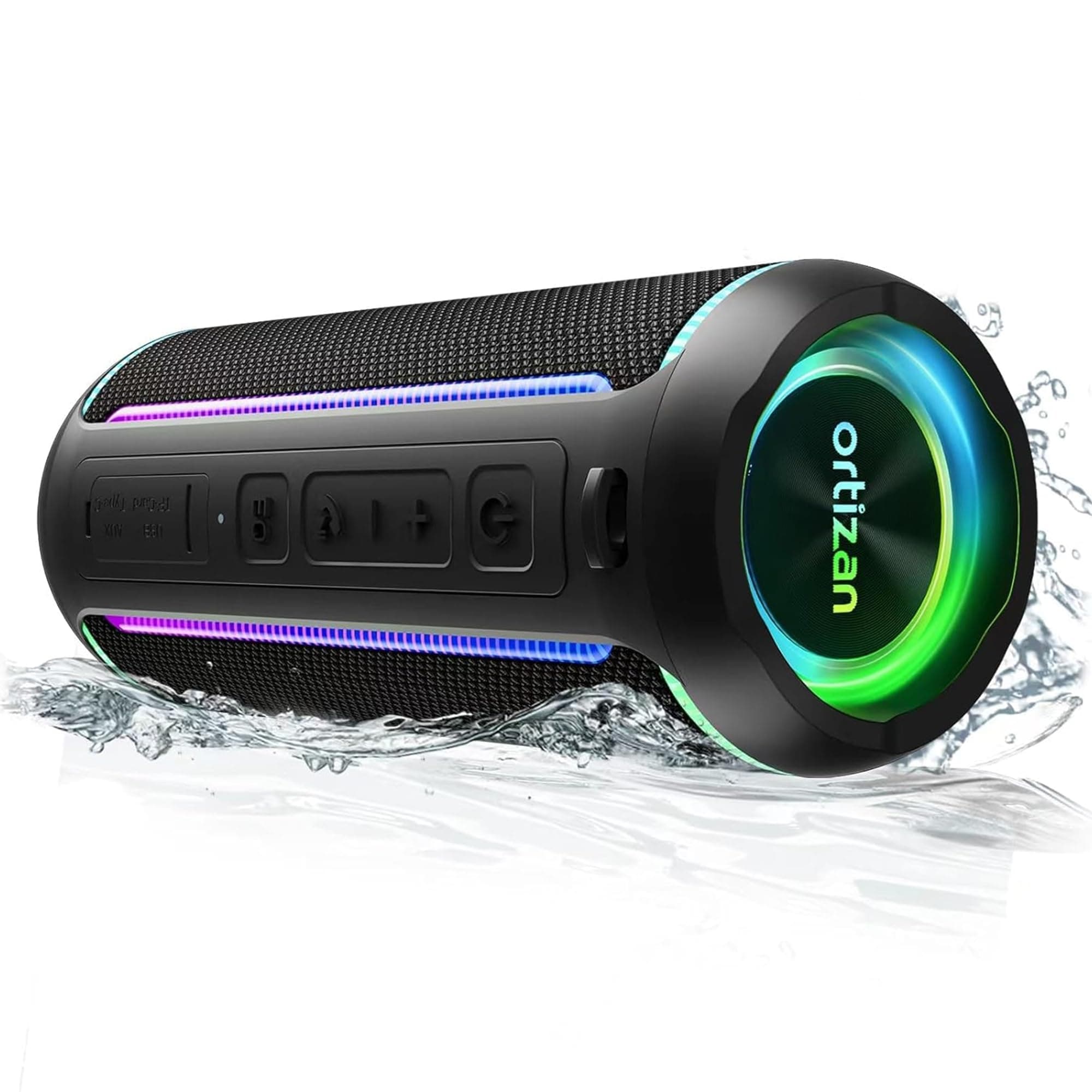 Ortizan X30 Portable Bluetooth Speaker (3rd Gen) - 40W Loud Bass for Pool Parties & Outdoor Adventures, IPX7 Waterproof, 30-Hour Battery, Beat-Synced ...