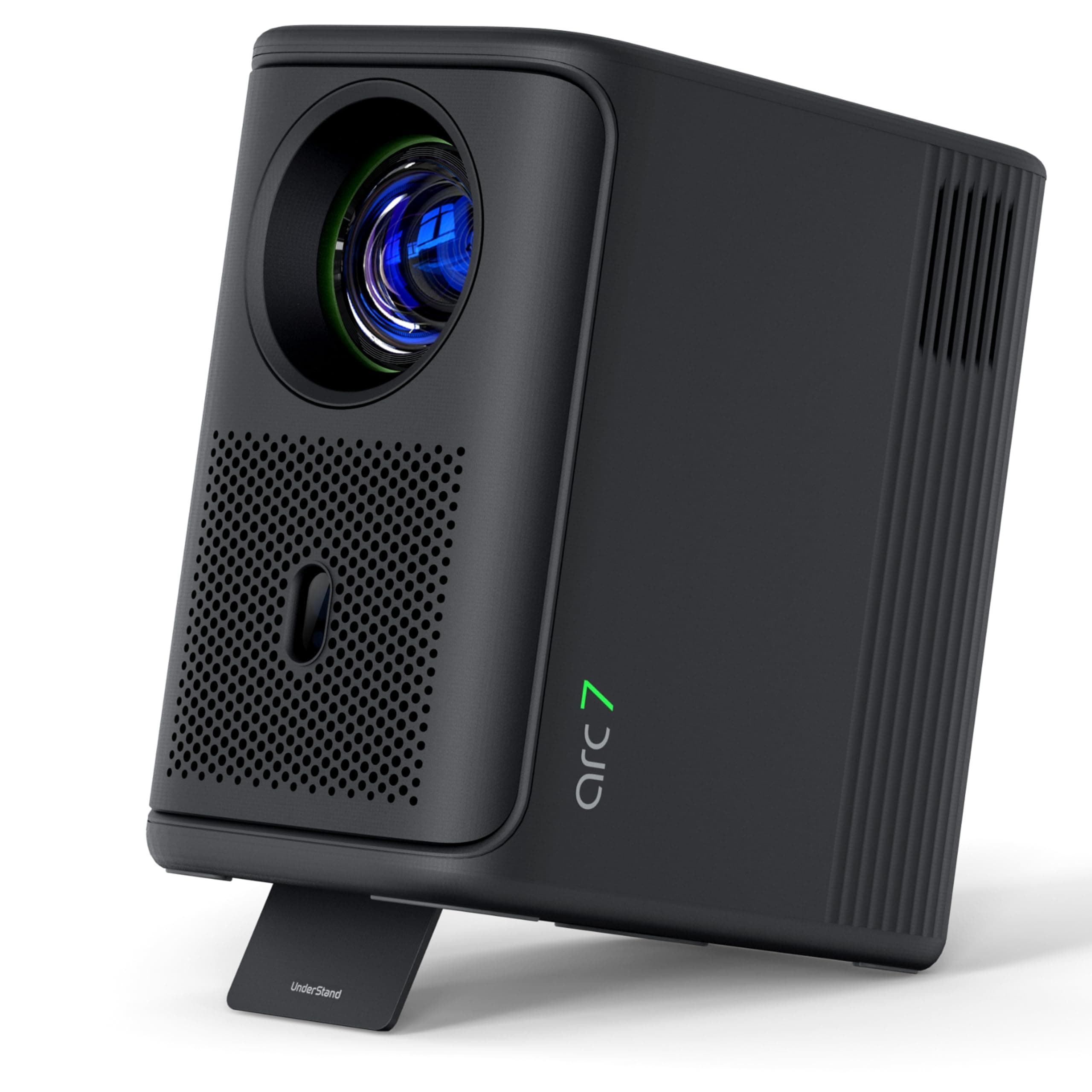 Lumio Arc 7 Projector | Official Google TV| Netflix | 1080p Full HD | 400 ANSI Lumens | Upto 100" Screen | Auto Keystone & Focus | Obstacle Avoidance ...