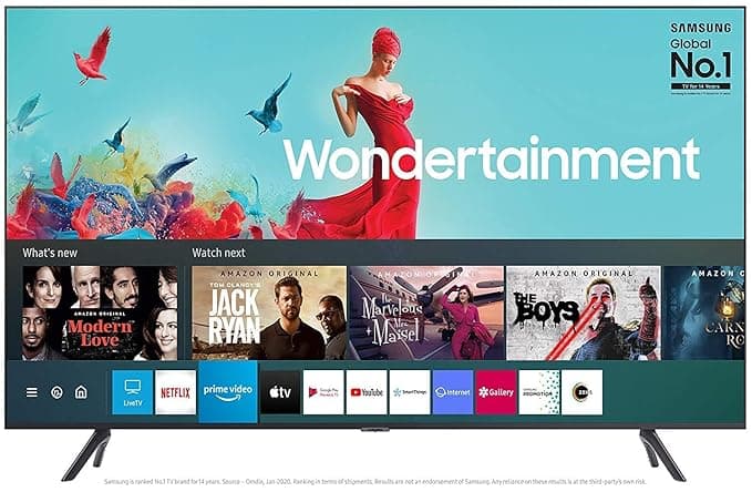 Samsung 138 cm (55 inches) Wondertainment Series Ultra HD LED Smart TV UA55TUE60FKLXL (Titan Gray) Smart Televisions