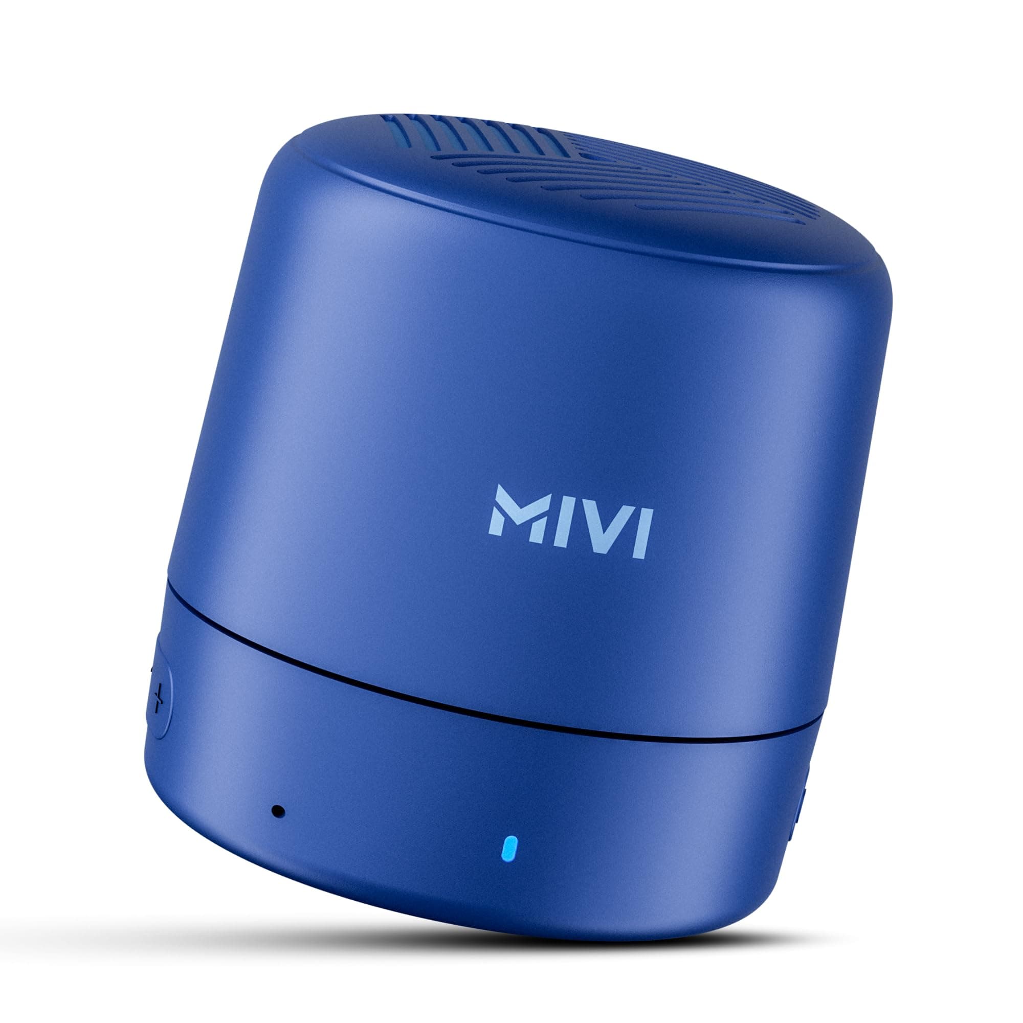 Mivi Play Bluetooth Speaker with 12 Hours Playtime. Wireless Speaker Made in India with Exceptional Sound Quality, Portable and Built in Mic-Blue, One