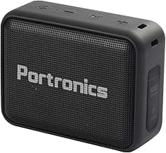 Portronics Dynamo POR-394 5W Bluetooth 5.0 Portable Stereo Speaker with TWS, USB Music & FM Music and Clear Bass Sound, 2000mAh Battery (Black)