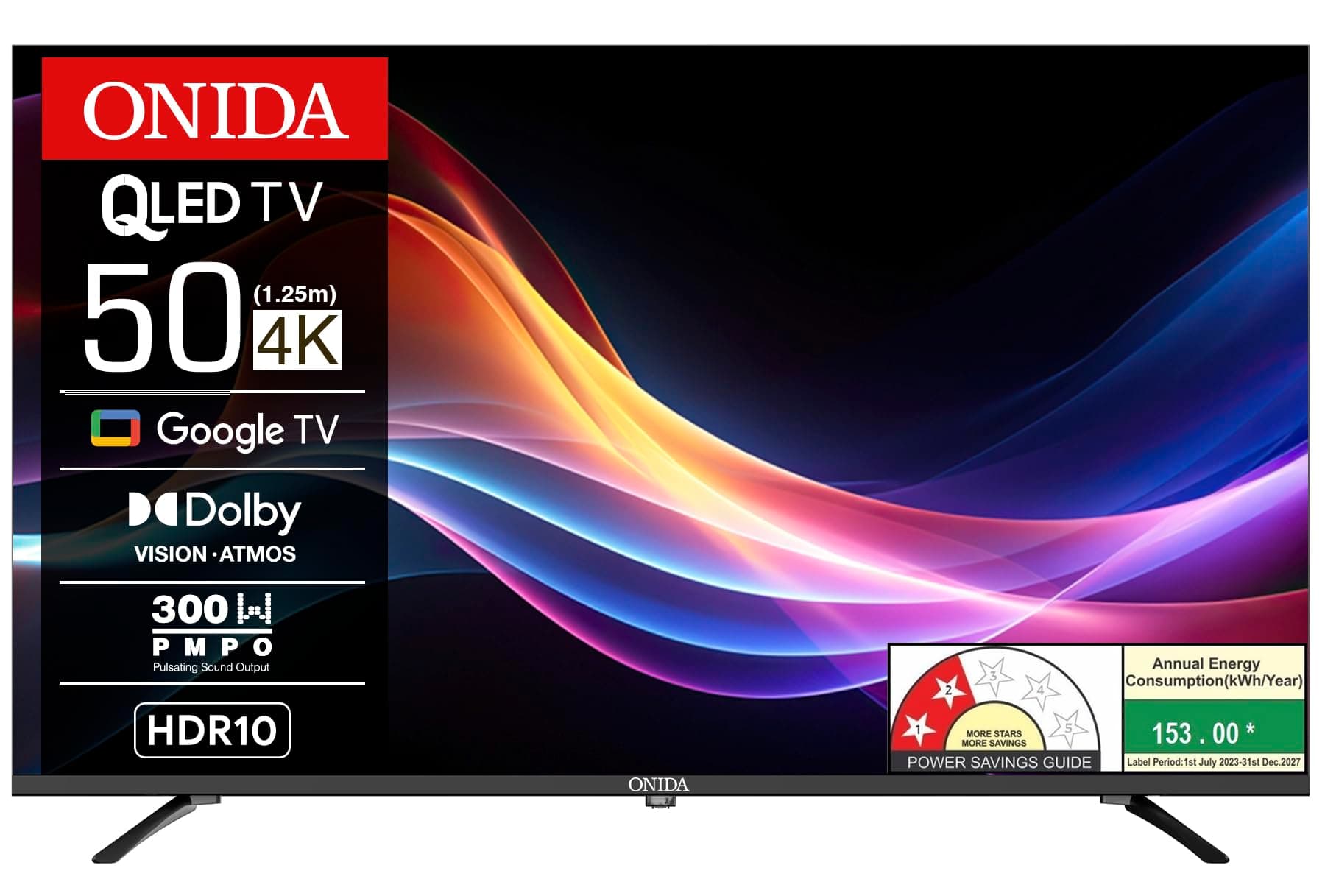 ONIDA 126 cm (50 inches) Nexg Series 4K QLED Smart Google TV QZ50UI