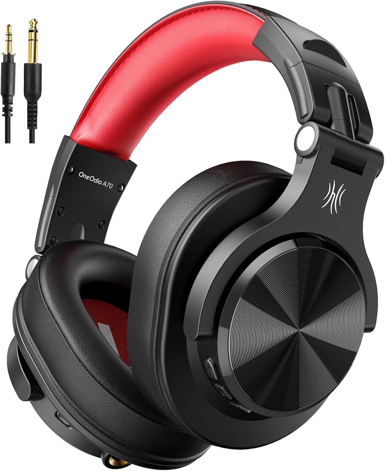 OneOdio A70 Bluetooth Over Ear Headphones, Wireless Headphones w/ 72H Playtime, Hi-Res, 3.5mm/6.35mm Wired Audio Jack for Studio Monitor & Mixing DJ E...