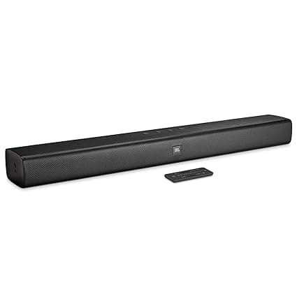 JBL Bar Studio Wireless Soundbar with JBL Surround Sound & Built-in Dual Bass Port (30W, Black) Soundbar Speakers