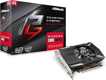 ASRock Phantom Gaming Radeon RX 550 DirectX 12 RX550 2G 2GB 128-Bit GDDR5 PCI Express 3.0 x16 HDCP Ready Video Card