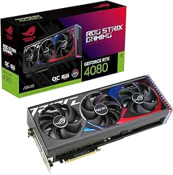 ASUS GeForce RTX 4080 Integrated Video Card 16GB OC GDDR6X / ROG-STRIX-RTX4080-O16G-GAMING