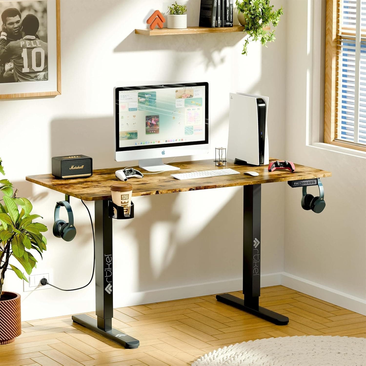ARTIKEL Artidesk Eco Electric Height Adjustable Table for Office Work & Home  Standing Gaming Desk with LED Display,3 Preset Button, 80kg Load,<55dB, ...