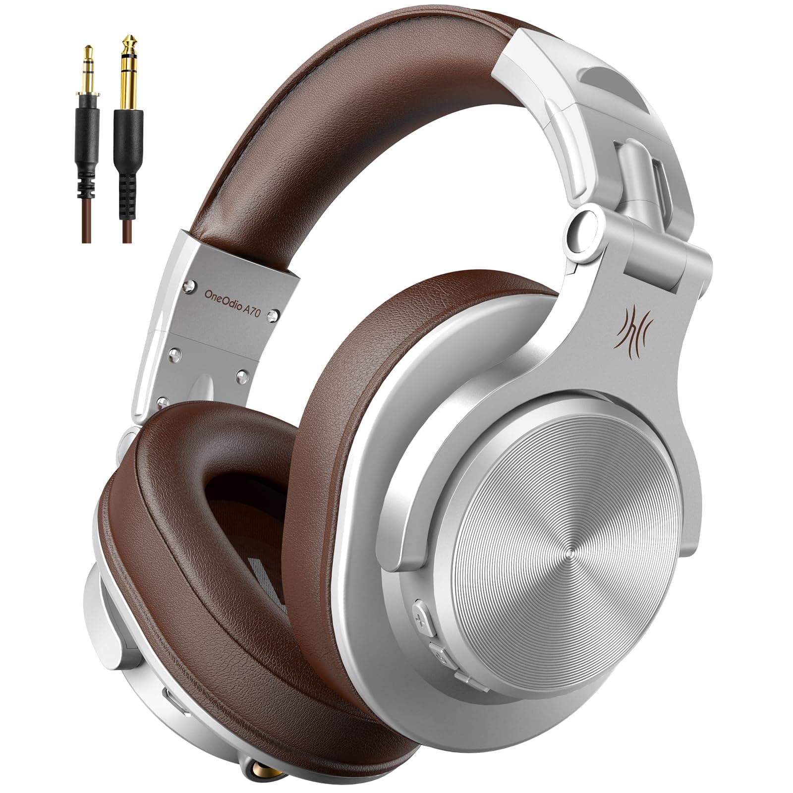 OneOdio A70 Wireless Bluetooth Over the Ear Headphone with Mic (Silver)