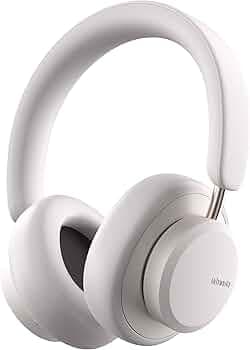 Urbanista Miami White Pearl Hybrid Active Noise Cancelling with Mic Wireless Premium Headphones, Upto 50 Hours Playtime