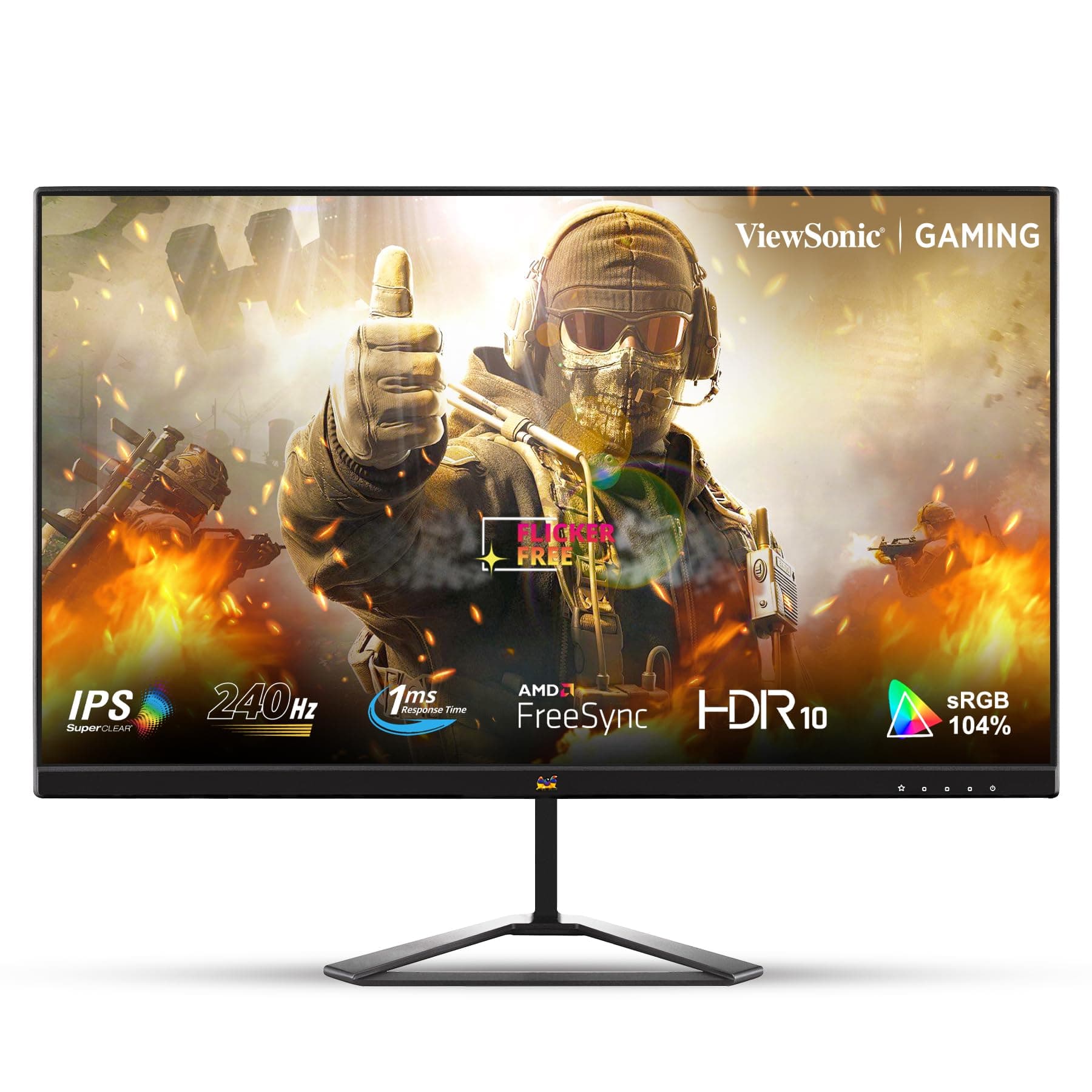ViewSonic VX2779A-HD-PRO 27 inch (68.5 cm) FHD IPS Gaming Monitor | 240Hz | 1ms MPRT | HDR10 | AMD FreeSync Premium | Supe...
