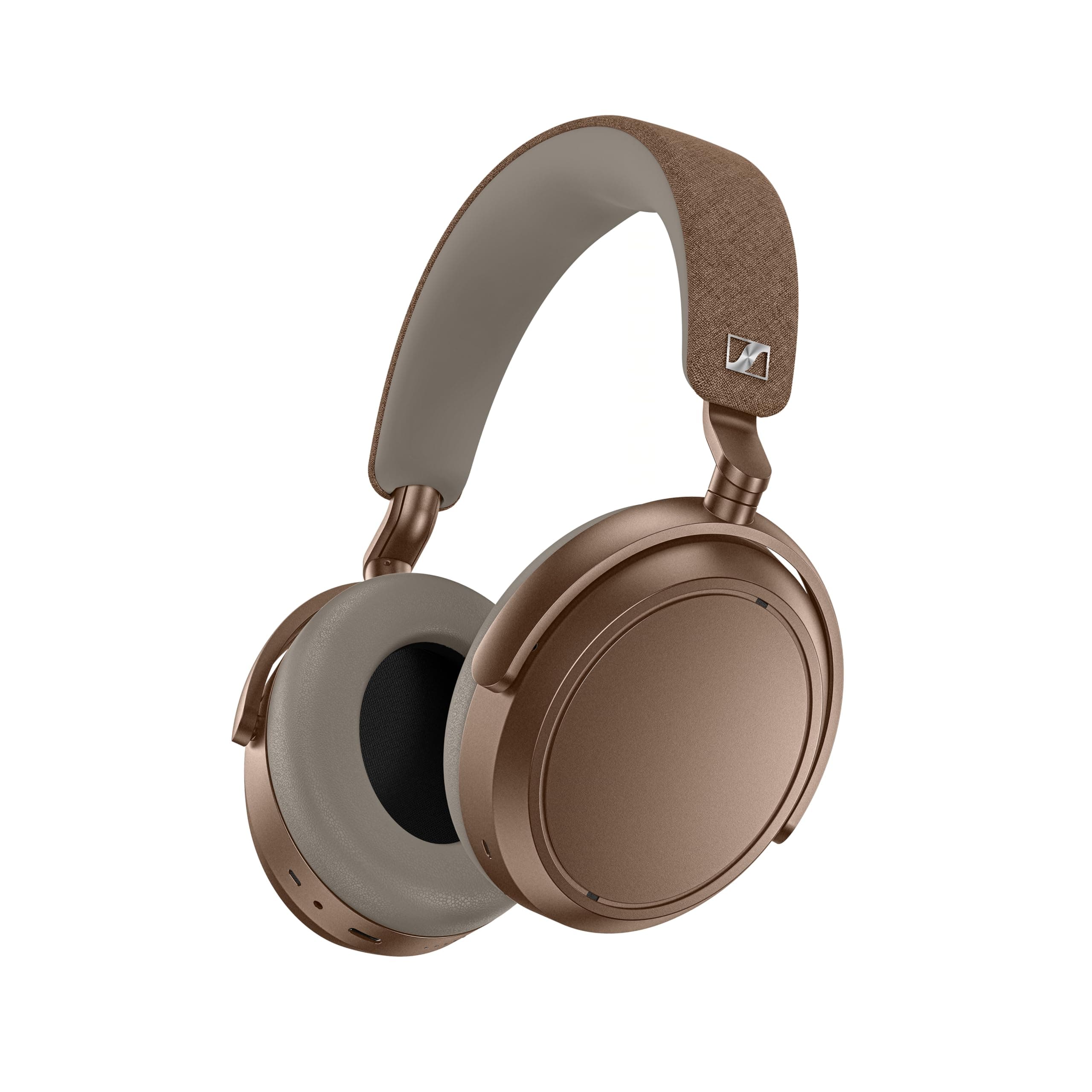 Sennheiser Momentum 4 Headphones - Bluetooth Headset for Crystal-Clear Calls, Adaptive Noise Cancellation, 60h Battery Life, Lightweight, Brown