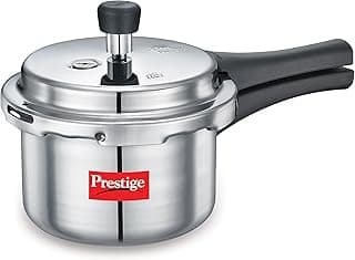 Prestige Popular Aluminium Pressure Cooker, 1.5 litres, Silver