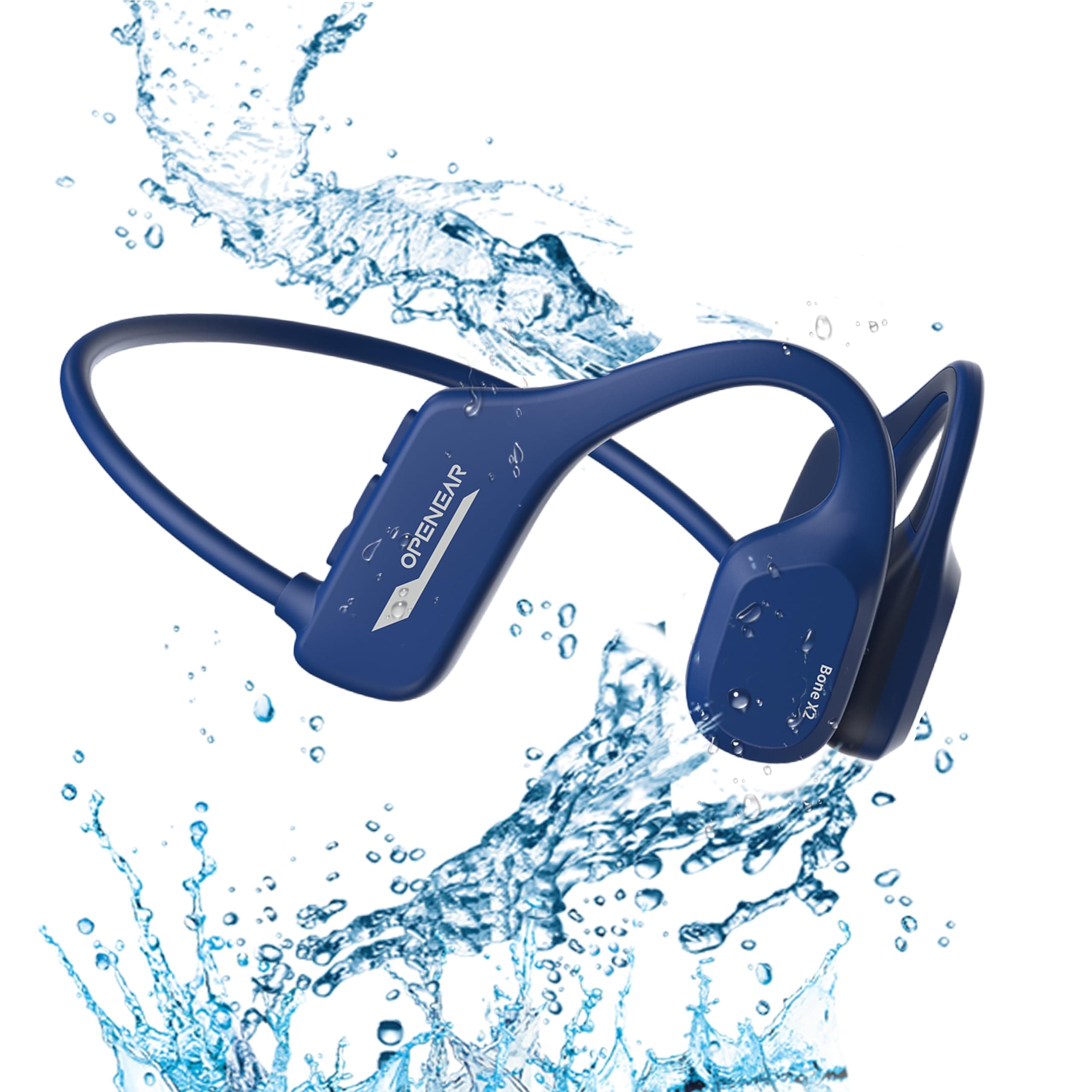 Bone Conduction Headphones IP68 Swimming Waterproof Dustproof Sweatproof MP3 Player Underwater Music Player 8GB, Open-Ear Wireless Earphones Bluetooth...