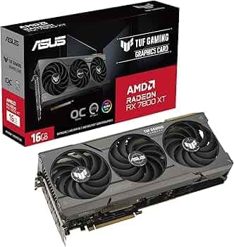 ASUS TUF Gaming RX 7800 XT OC Edition 16GB GDDR6 (PCIe 4.0, 12GB GDDR6, HDMI 2.1, DisplayPort 2.1)
