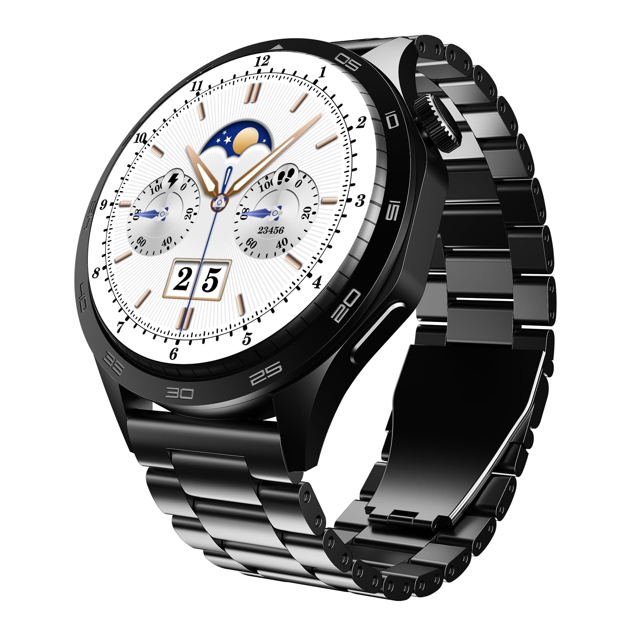 boAt Luxury Smart Watch Enigma Radiant w/ 1.43(3.63 cm) AMOLED Display, Functional Crown, BT Calling, Upto 6 Days Battery, Sports Modes, Guided Breath...