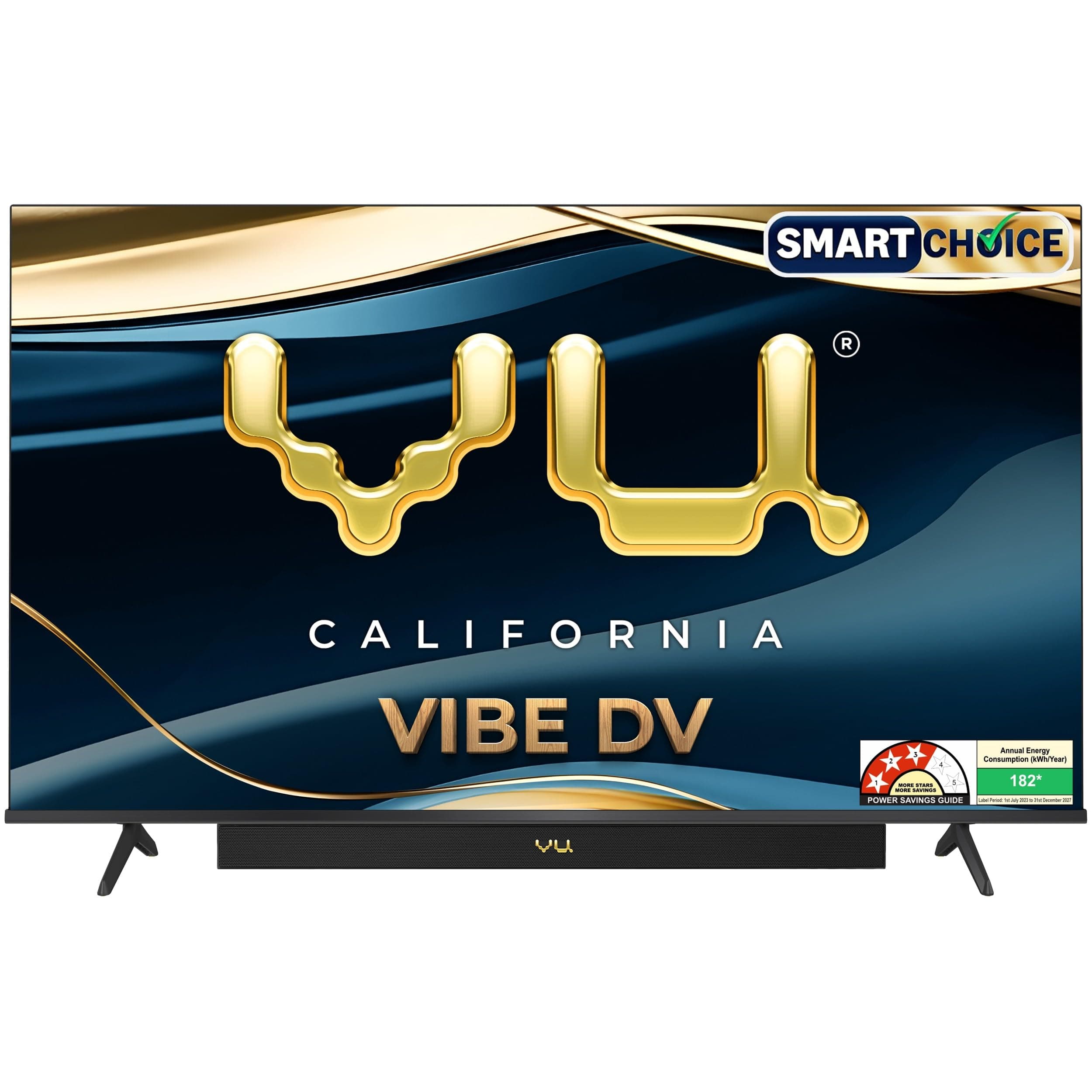 Vu 139cm (55 inches) Vibe Series 4K QLED Smart Google TV 55VIBE-DV