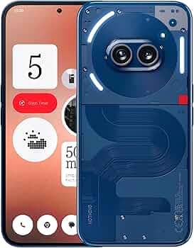 Nothing Phone (2a) 5G (Blue, 8GB RAM, 256GB Storage) | 6.7" AMOLED Display | 50MP (OIS) + 50 MP | 32 MP Front | Mediatek Dimensity 7200 Pro Processor ...