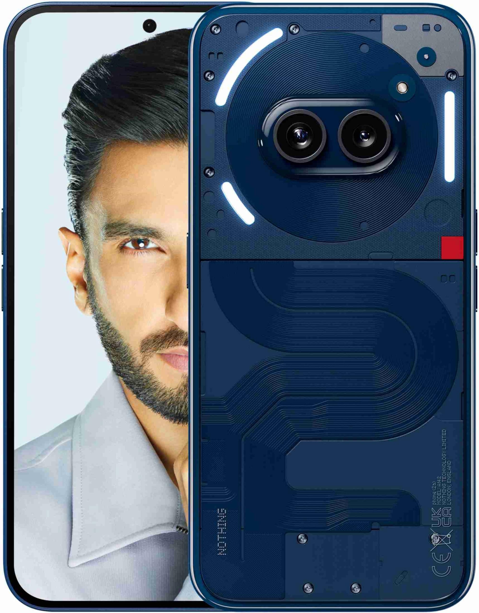Nothing Phone (2a) 5G (Blue, 8GB RAM, 256GB Storage) | Up to 16 GB RAM | 6.7" AMOLED Display | 50MP (OIS) + 50 MP | 32 MP Front | Mediatek Dimensity 7...