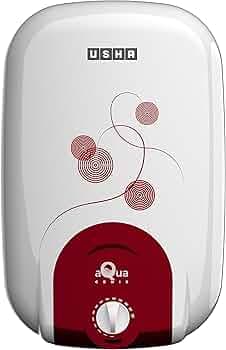 Usha AquaGenie 25-Litre Storage Water Heater (Moonflower Wine)