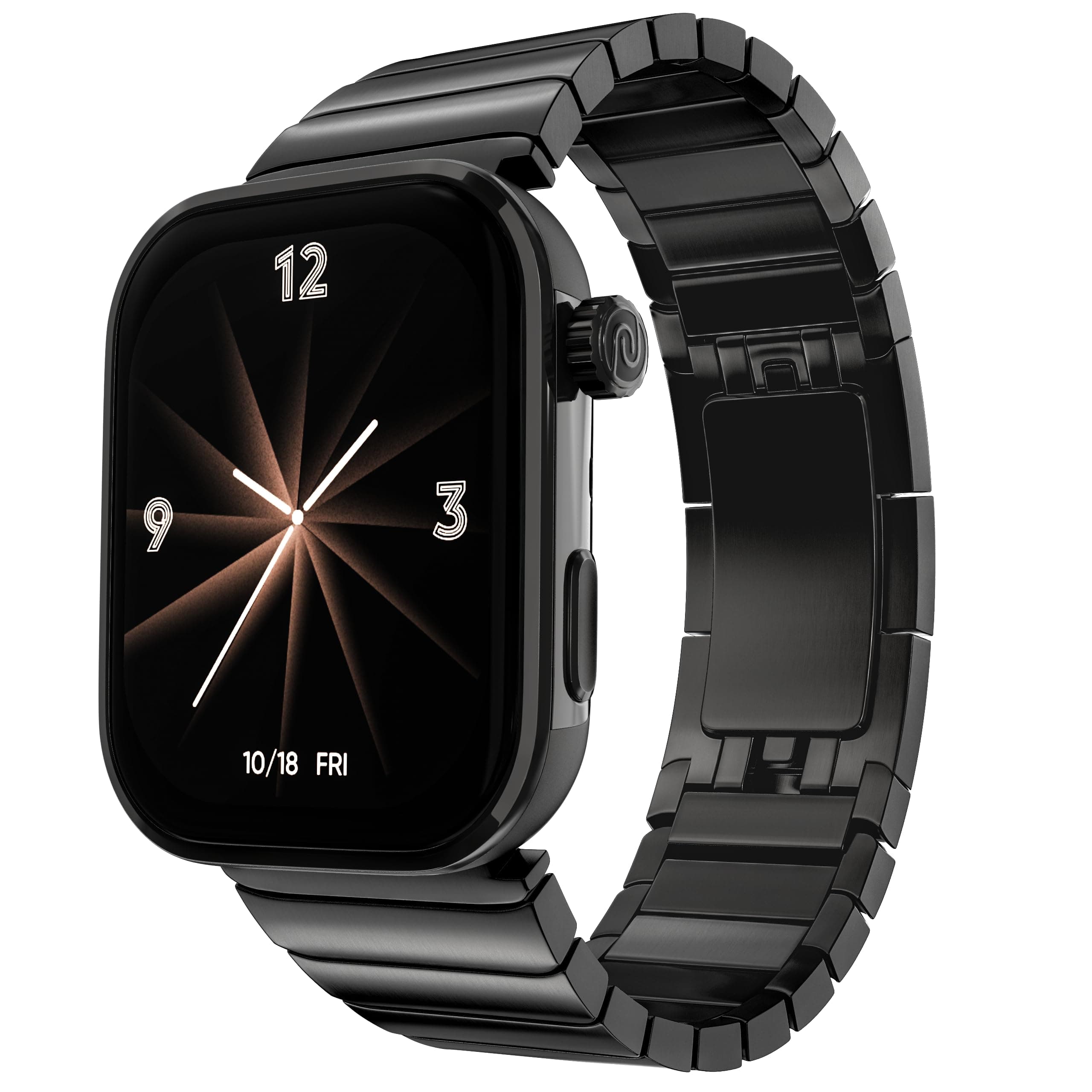 Noise ColorFit Pro 6 Max Smartwatch - Chrome Black