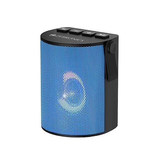 (Renewed) Zebronics Zeb-Bellow Portable Speaker with Bluetooth Supporting, USB, SD Card, AUX, Call Function, Built-in FM Mobiles & Accessories