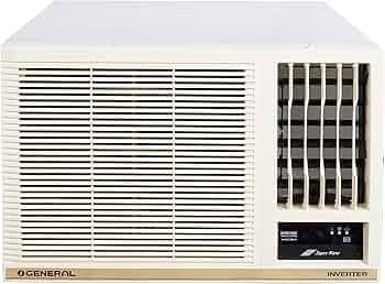 OGeneral CHAA Series 1.5 Ton 5 Star Window AC with Super Wave Technology,Anti Bacterial Filter (2023 Model Copper AXGB18CHAA-B, White)