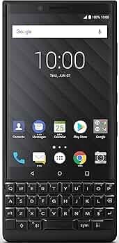 (Refurbished) BlackBerry Key2 (Black, 6GB RAM, 64GB Storage)