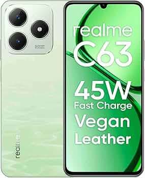 realme C63 4G (Jade Green,4 GB RAM, 64GB Storage) Up to 8GB Dynamic RAM