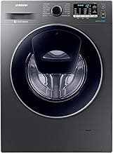 Samsung 9.0 Kg Inverter Fully-Automatic Front Loading Washing Machine (WW91K54E0UX/TL, Silver, Hygiene Steam)