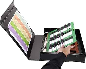 Ecoleatherette Digital Signature Organizer Box DSC Box dsc box (90 Digital Signature slots) (Black)