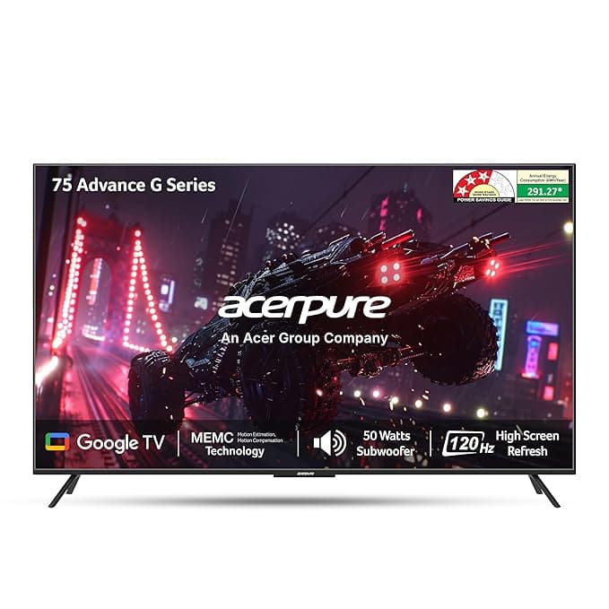Acerpure 190 cms (75 inch) Advance G Series Smart QLED Google OS TV AP75QG96MGS5