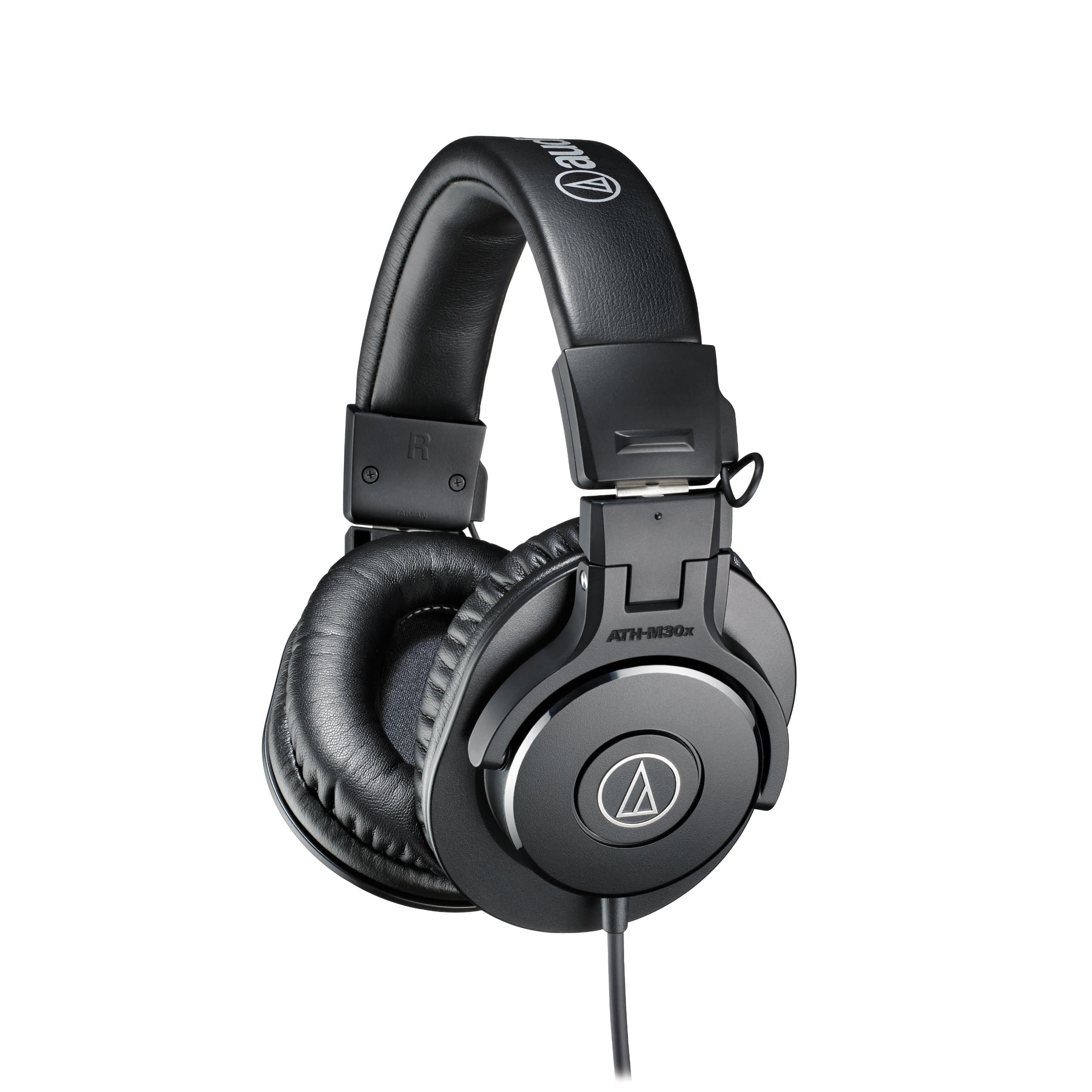 Audio-Technica Ath-M30X Wired On Ear Headphones Without Mic (Black)