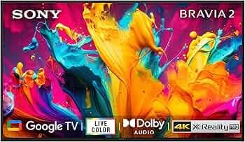 Sony BRAVIA 2 Series 108 cm (43 inches) 4K Ultra HD Smart LED Google TV K-43S20B (Black)