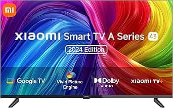 Xiaomi 108 cm (43 inches) A Series Full HD Smart Google LED TV L43MA-AFIN (Black)