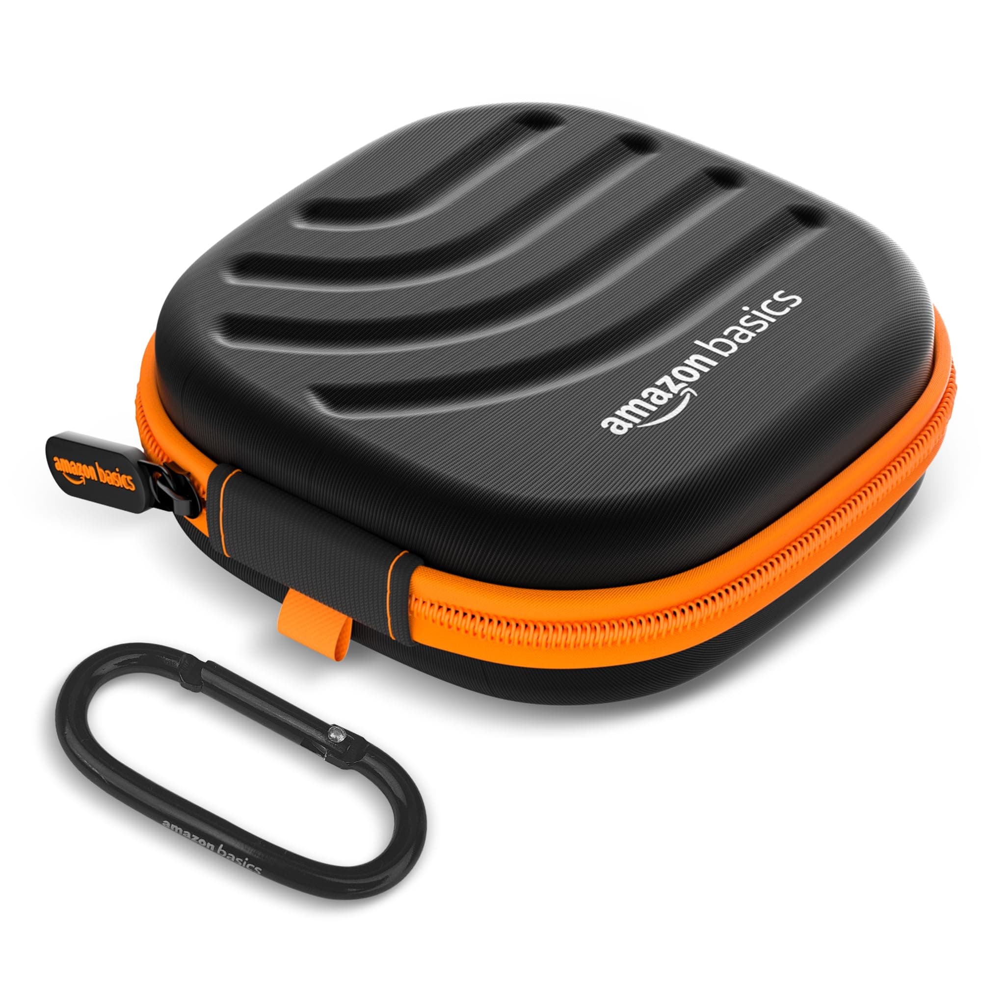 Amazon Basics Earphone Carrying Case - Multi Purpose Pocket Storage with Carabiner Hook, Travel Organizer for Earphones, Pen Drives, Memory Card, Cabl...