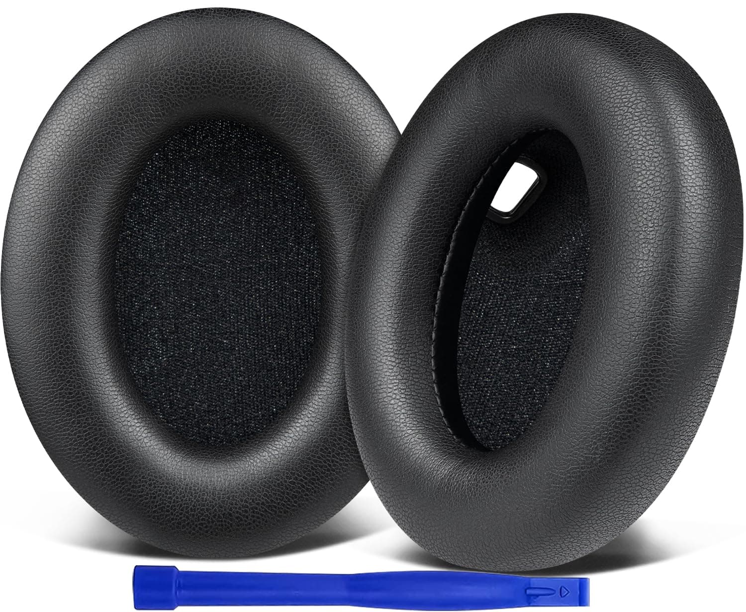SOULWIT Replacement Earpads for Sony WH-1000XM4 (WH1000XM4) Headphones, Ear Pads Cushions with Noise Isolation Memory Foam, Added Thickness, Without Affecting Sensor-Black
