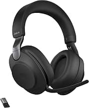 Jabra Evolve2 85 UC Wireless Bluetooth Over the Ear Headphone with Mic (Black)