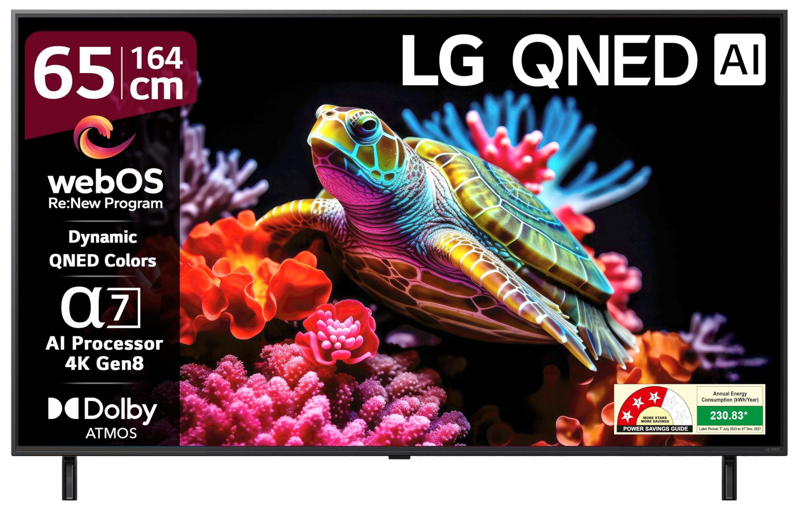 LG 164 cm (65 Inches) QNED 8AA Series 4K Ultra HD Smart webOS QNED TV 65QNED8AA6A