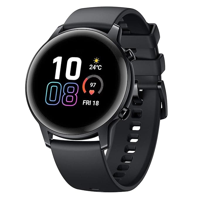 HONOR Magic Watch 2 (42 mm, Agate Black) Always On AMOLED Display, SpO2, 15 Workout Modes, Music Playback & In-Built Storage, Female Cycle & Sleep & H