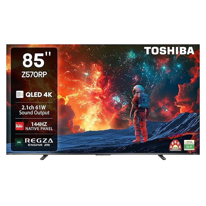 TOSHIBA 215 cm (85 inches) Z570RP Series 4K Ultra HD Smart QLED TV 85Z570RP
