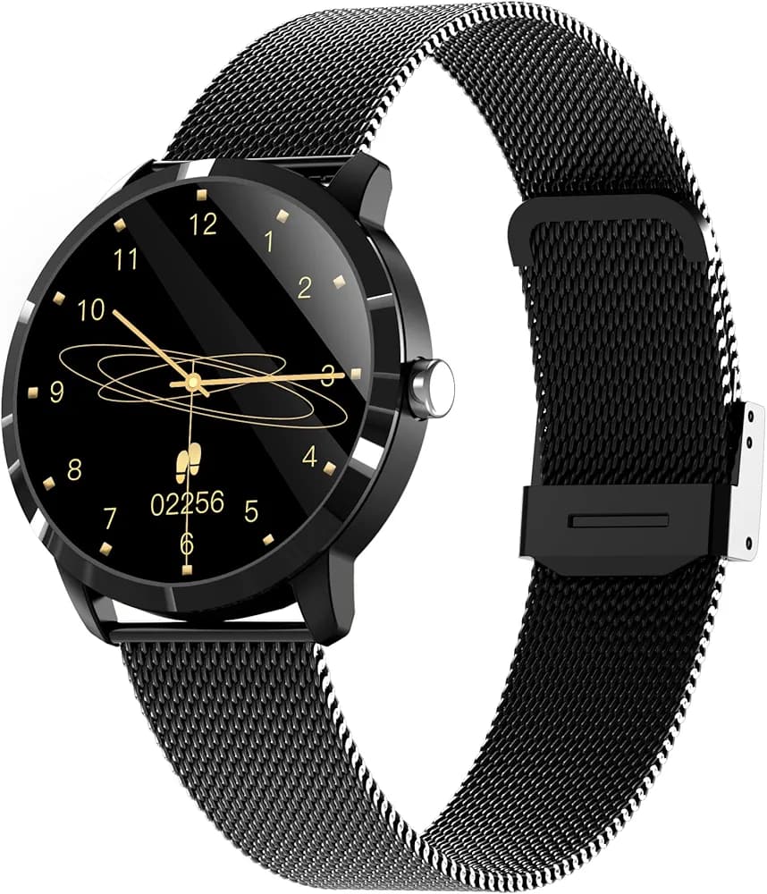 XTOUCH XMOMENT X10 Smartwatch with AMOLED Screen, Wear OS by Google, Built-in, SpO2, GPS, NFC, Wellness Features and Smartphone Notifications (Black)
